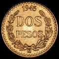 Mexico - 2 Pesos - 1945 Mo - Gold .900 - Item #003