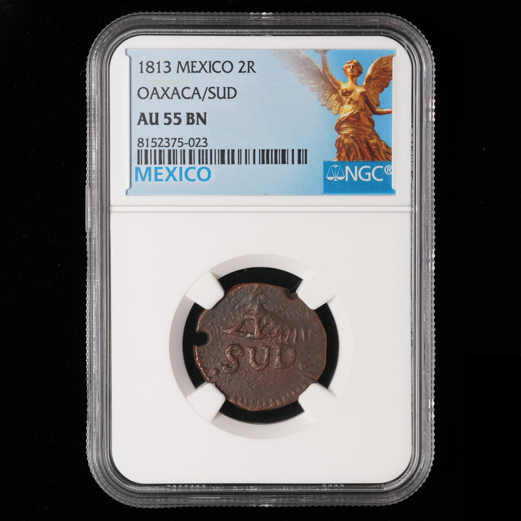 Mexico - 2 Reales - 1813 - NGC AU 55 BN (023)