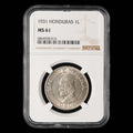 Honduras - 1 Lempira - 1931 - NGC MS 61
