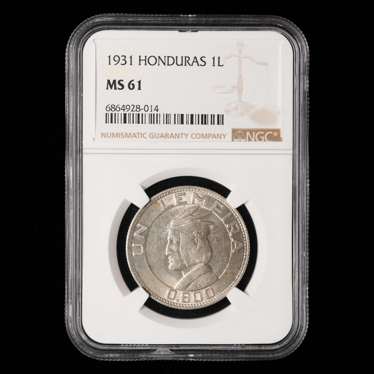 Honduras - 1 Lempira - 1931 - NGC MS 61