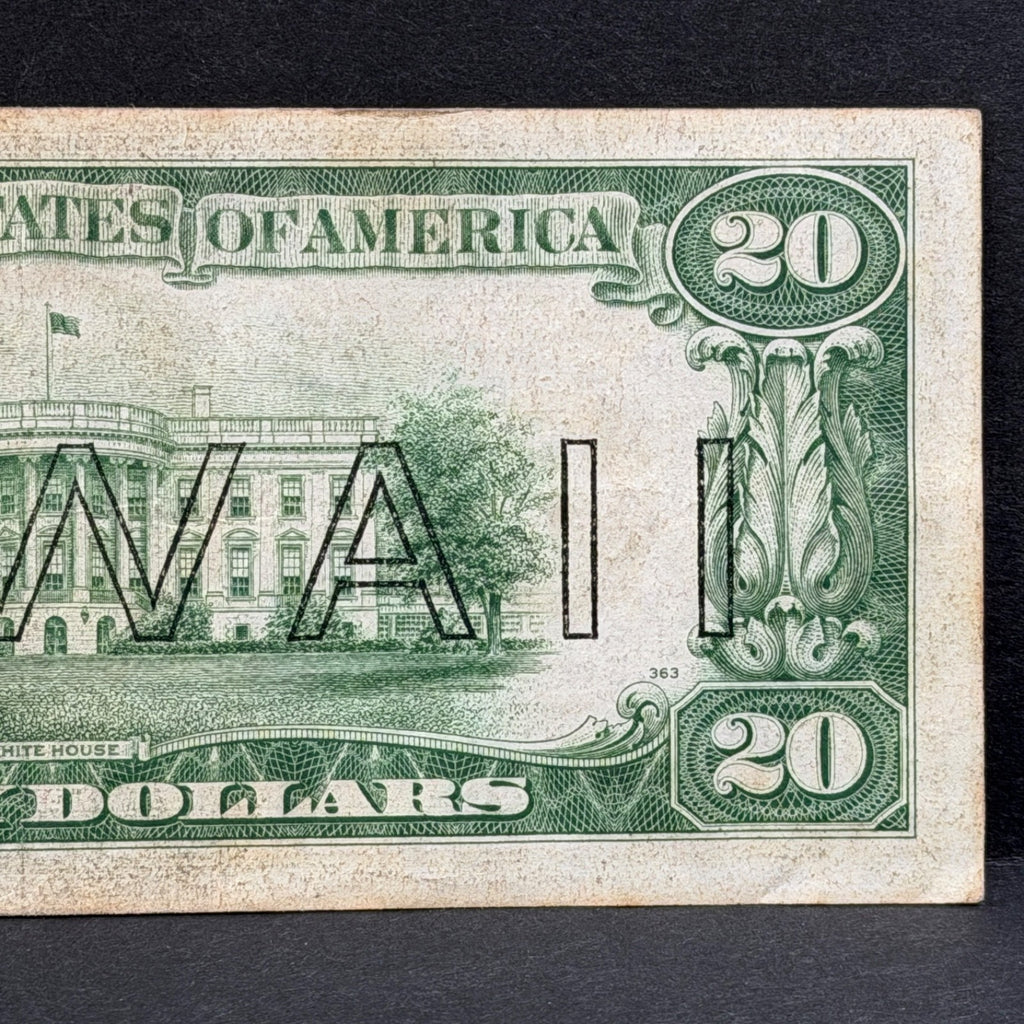 1934A $20 Hawaii Overprint Circulated Note FR#2305