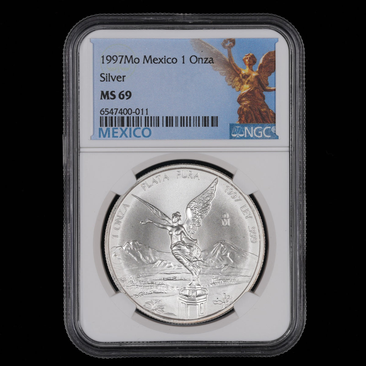 Mexican Silver Libertad - 1 Onza - 1997 - NGC MS 69 (011) - KEY DATE