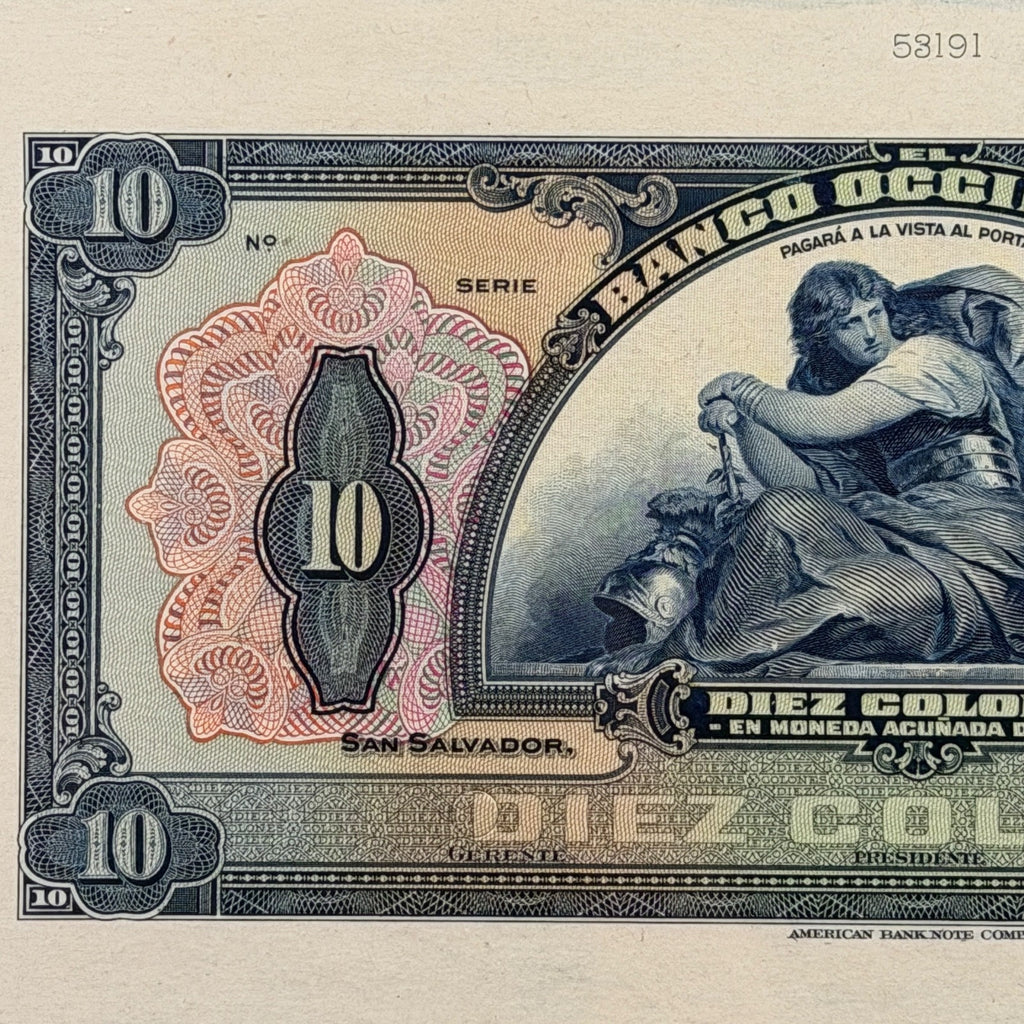 El Salvador - 10 Colones - Banco Occidental - S196fp - Proof - PMG 67 EPQ