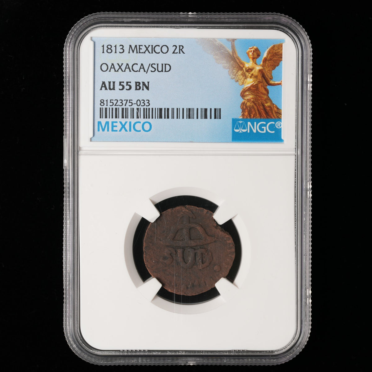 Mexico - 2 Reales - 1813 - NGC AU 55 BN (033)