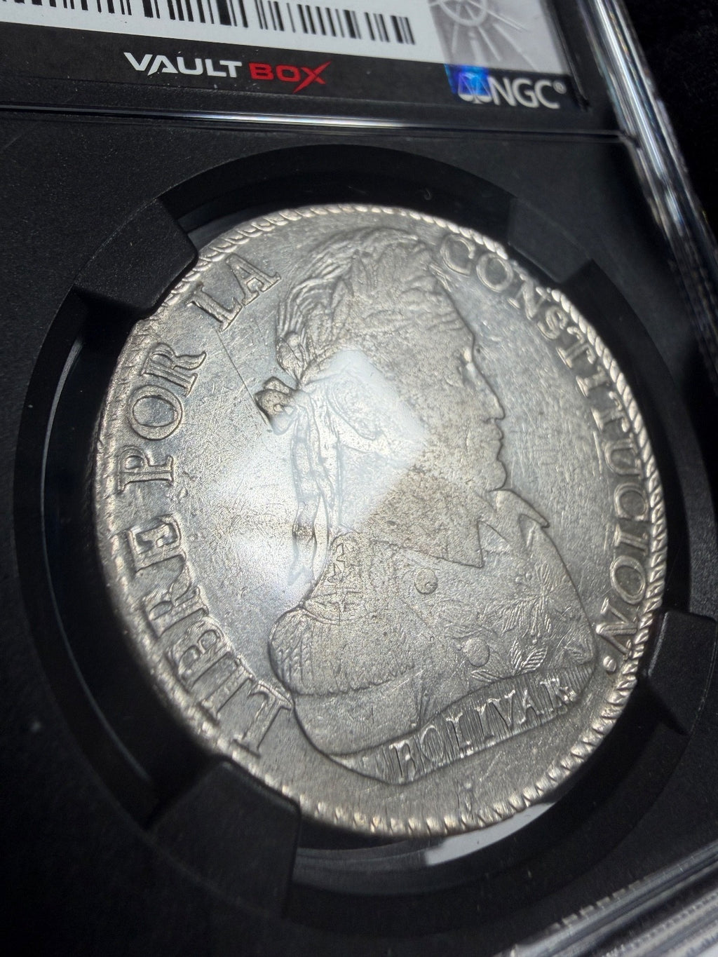 Bolivia - 8 Soles - 1831 PTS JL NGC AU 55
