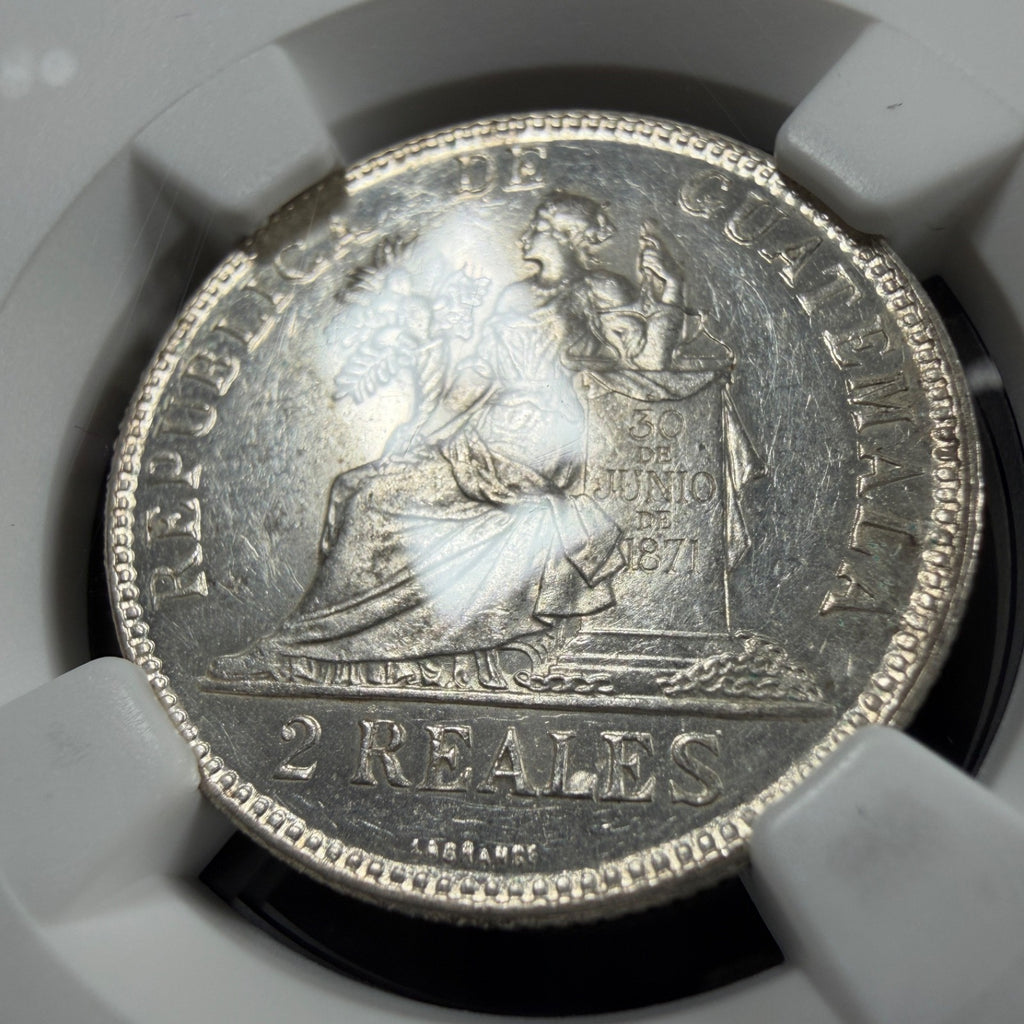 Guatemala - 2 Reales - 1898 - NGC MS 62