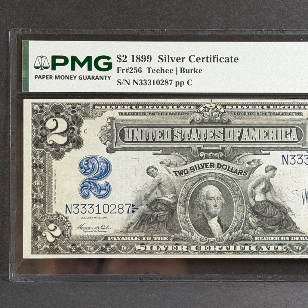 1899 $2 Silver Certificate FR#256 Teehee | Burke PMG XF 40 EPQ