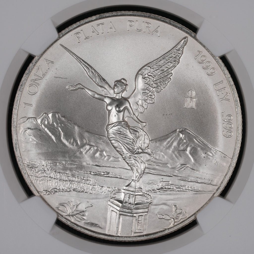 Mexican Silver Libertad - 1 Onza - 1999 - NGC MS 68 (037) - KEY DATE