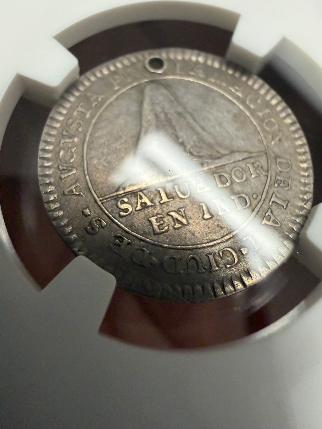 El Salvador - 1 Real "Module" - 1789 Carolus IV Proclamation Medal - RRRR