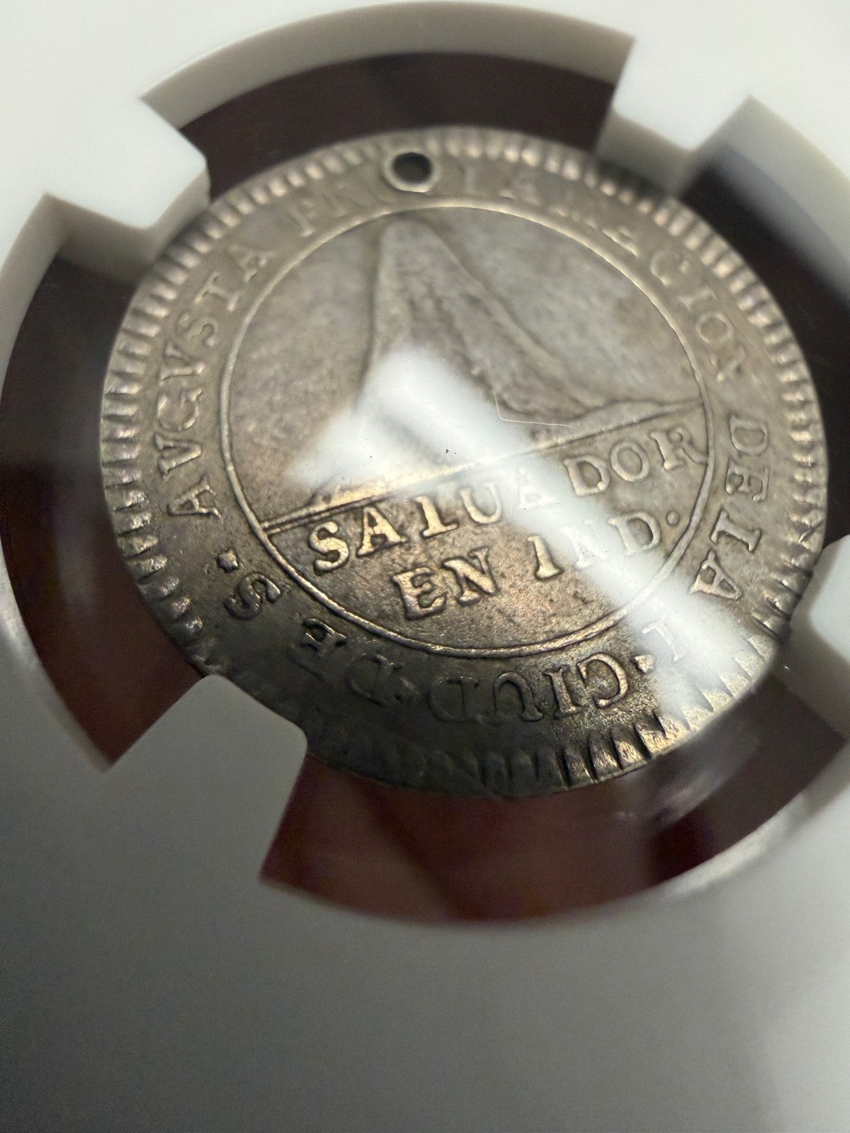 El Salvador - 1 Real "Module" - 1789 Carolus IV Proclamation Medal - RRRR