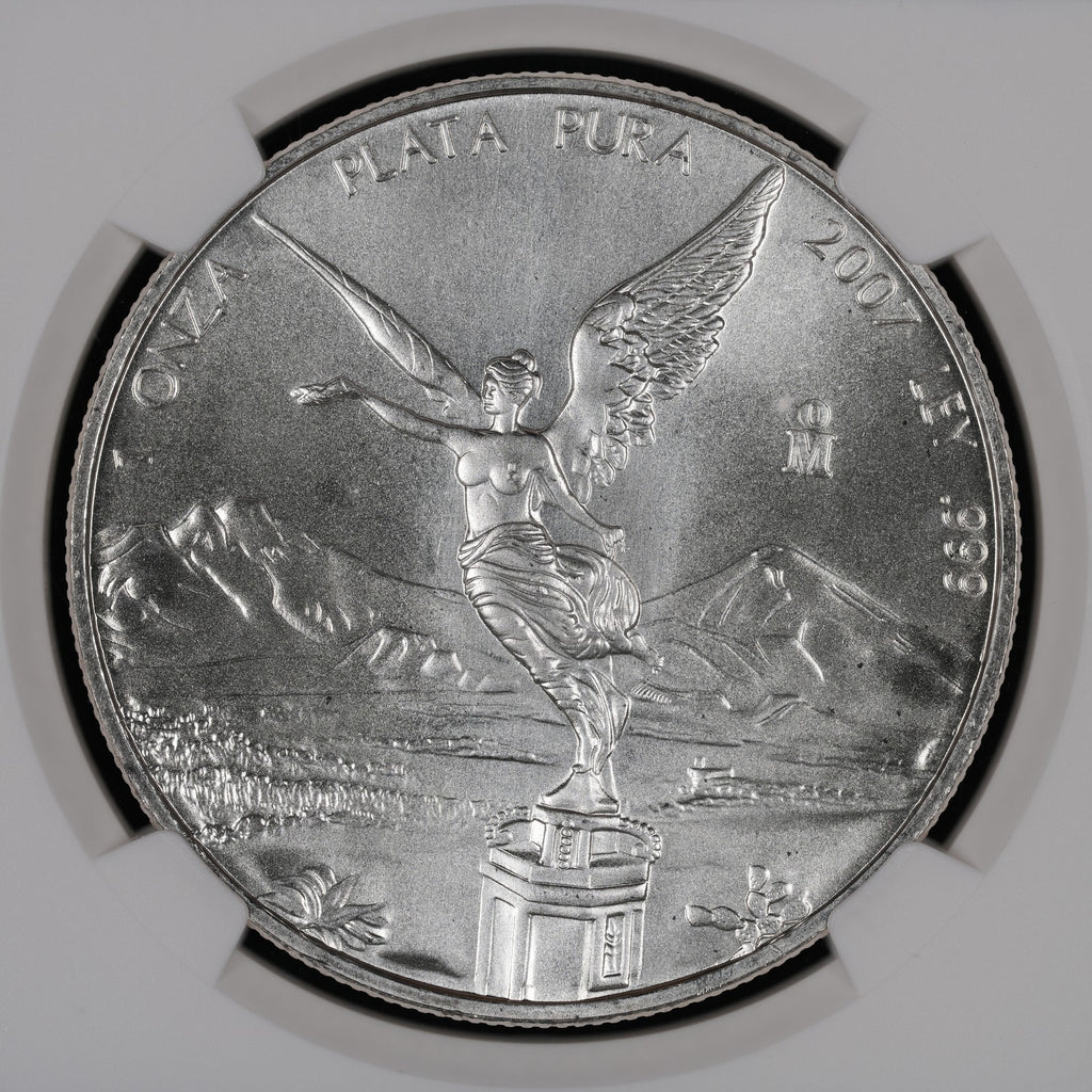 Mexican Silver Libertad - 1 Onza - 2007 - NGC MS 68 (044) - KEY DATE