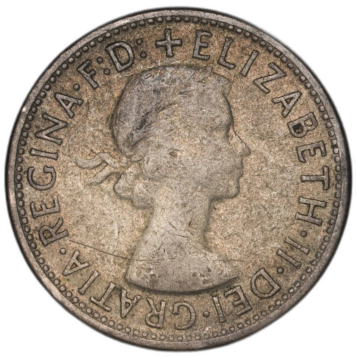 Australia - 1 Florin - 1956 - KM#60 - Silver .500 - 0.182 ASW