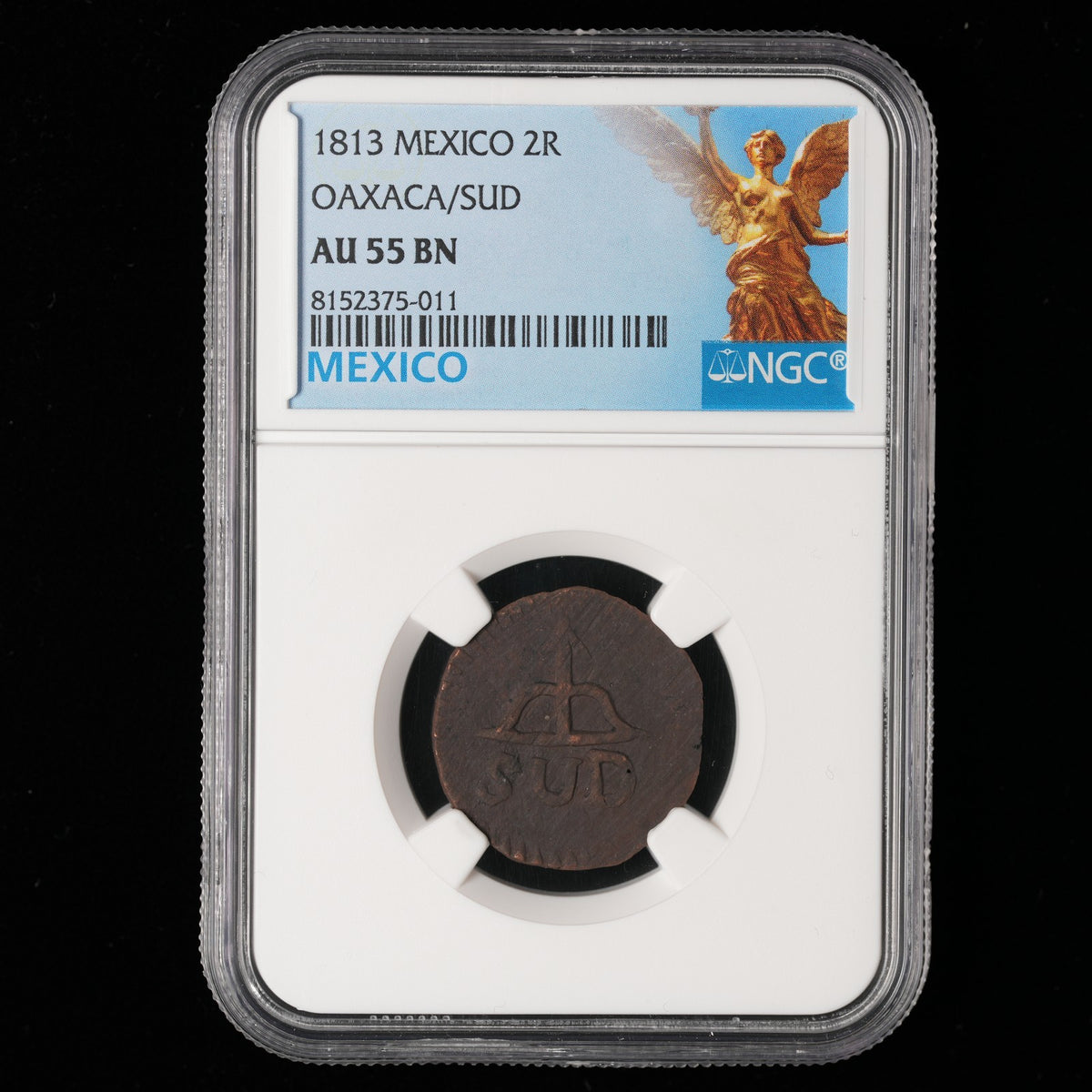 Mexico - 2 Reales - 1813 - NGC AU 55 BN (011)