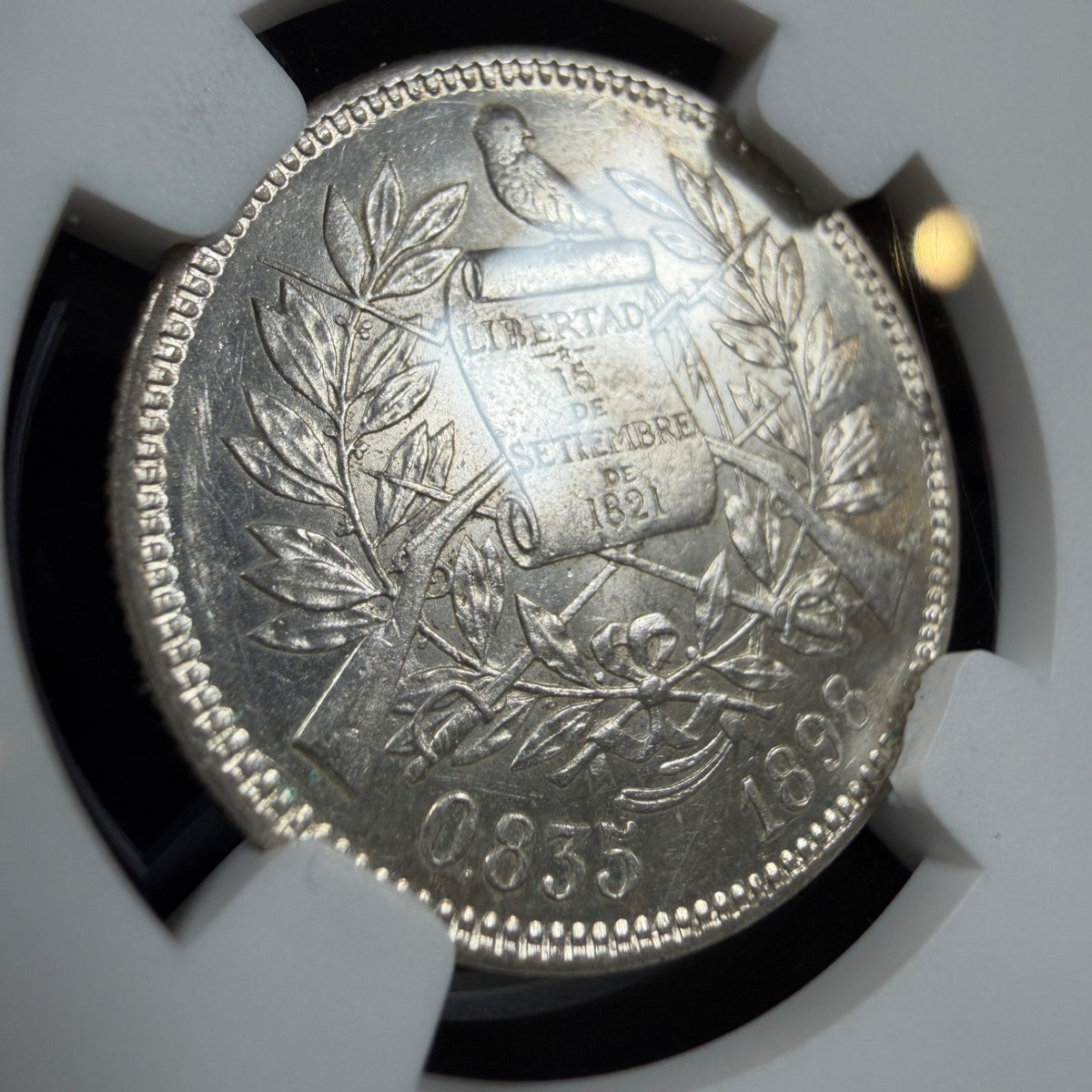 Guatemala - 2 Reales - 1898 - NGC MS 62