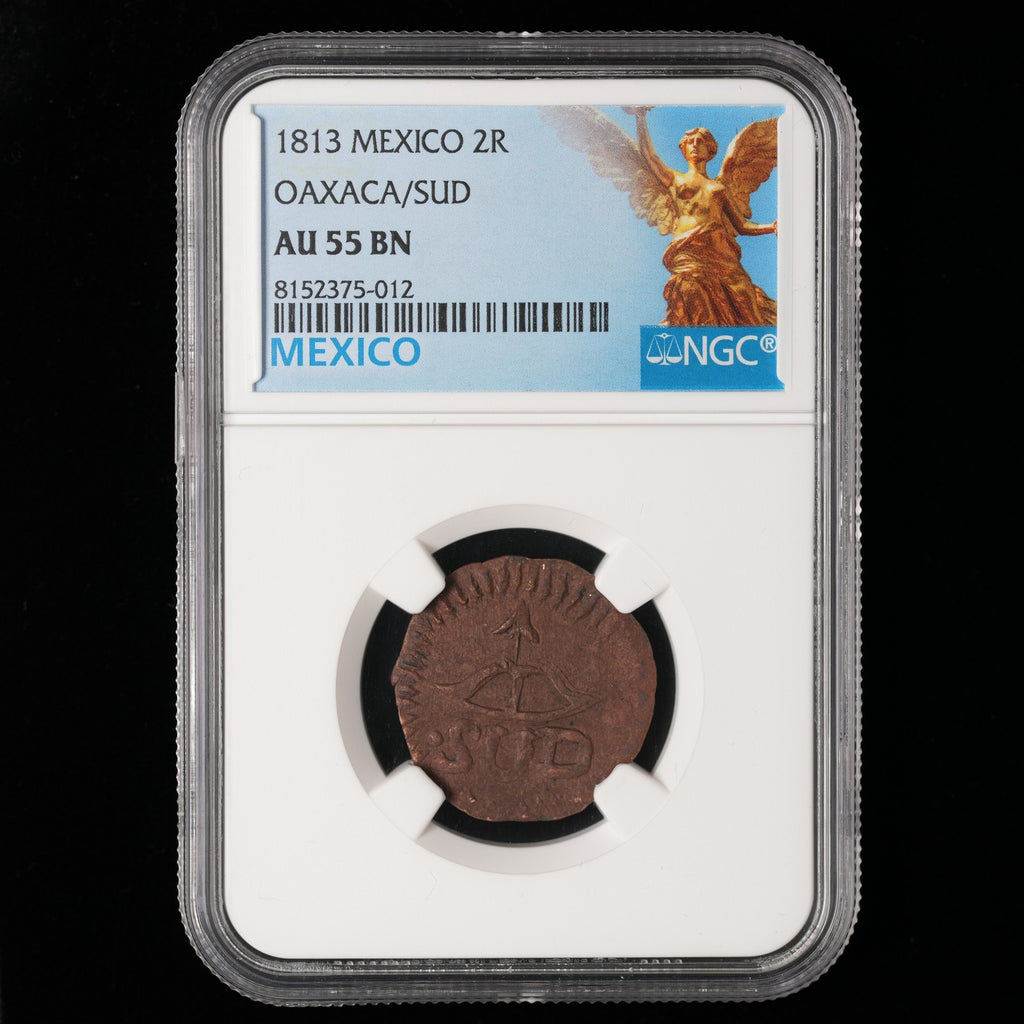 Mexico - 2 Reales - 1813 - NGC AU 55 BN (012)
