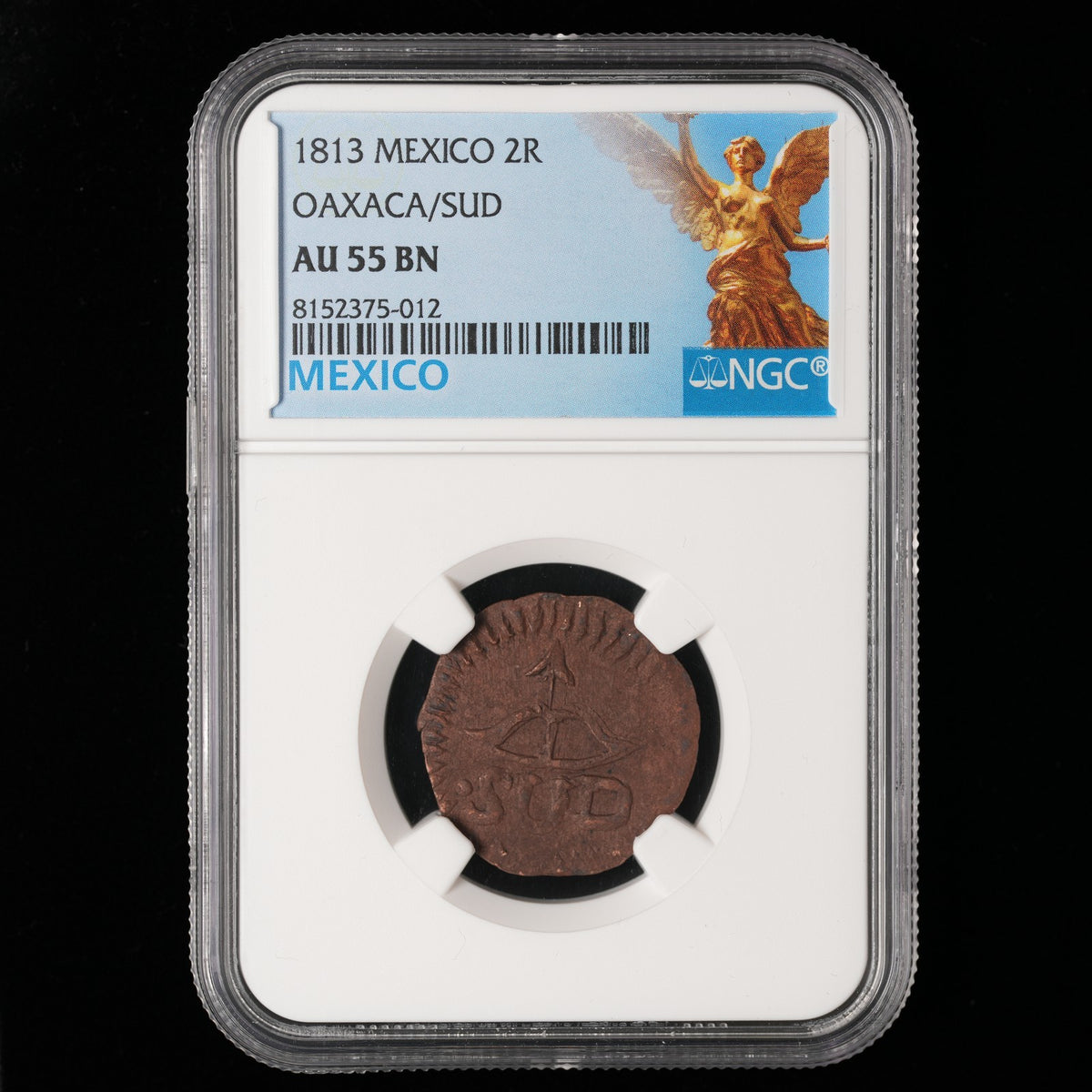 Mexico - 2 Reales - 1813 - NGC AU 55 BN (012)