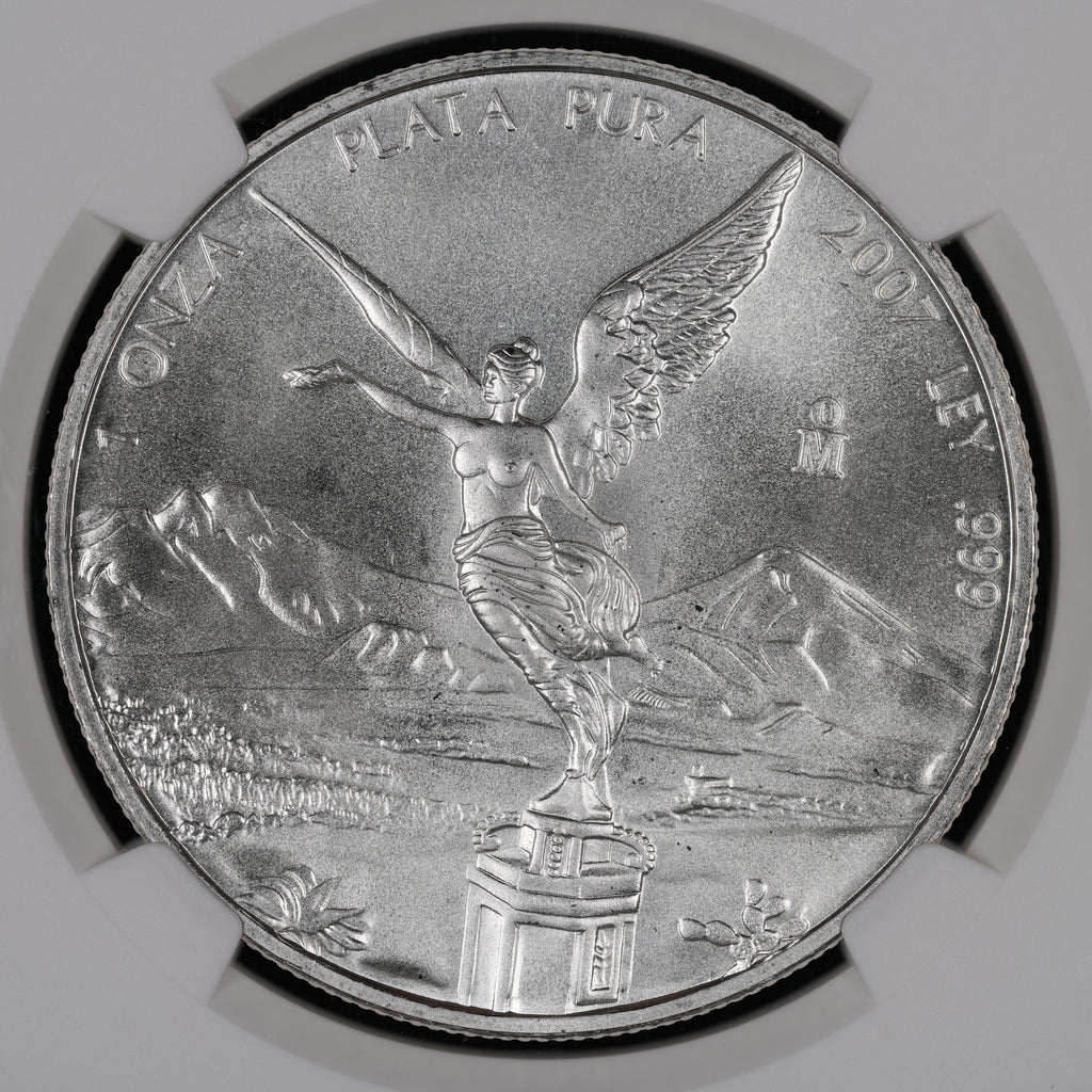 Mexican Silver Libertad - 1 Onza - 2007 - NGC MS 68 (039) - KEY DATE