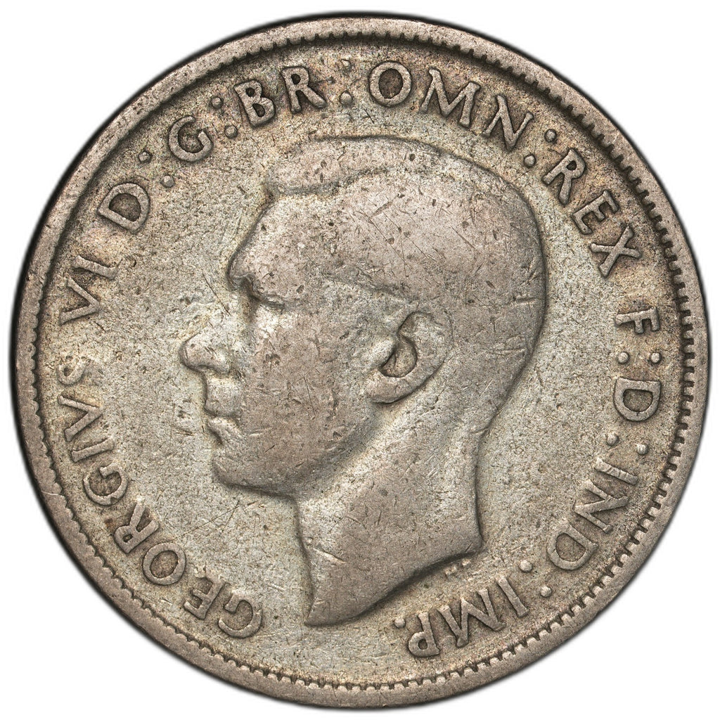 Australia - 1 Florin - 1947 - KM#40a - Silver .500 - 0.182 ASW