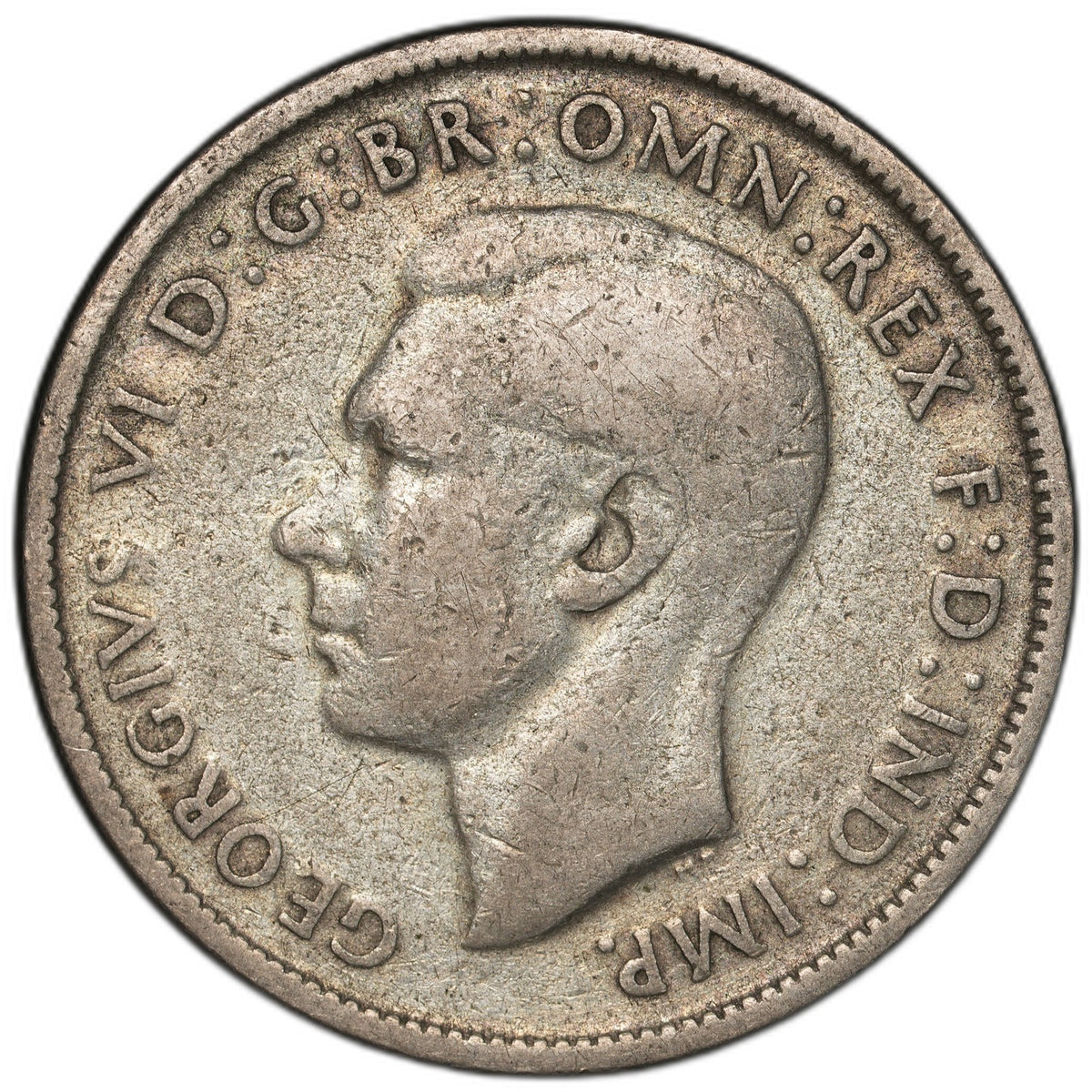 Australia - 1 Florin - 1947 - KM#40a - Silver .500 - 0.182 ASW