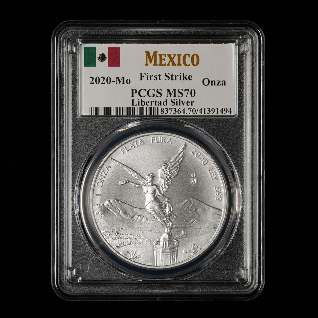 2020 Mo 1 Oz Mexican Silver Libertad PCGS MS 70 (494)