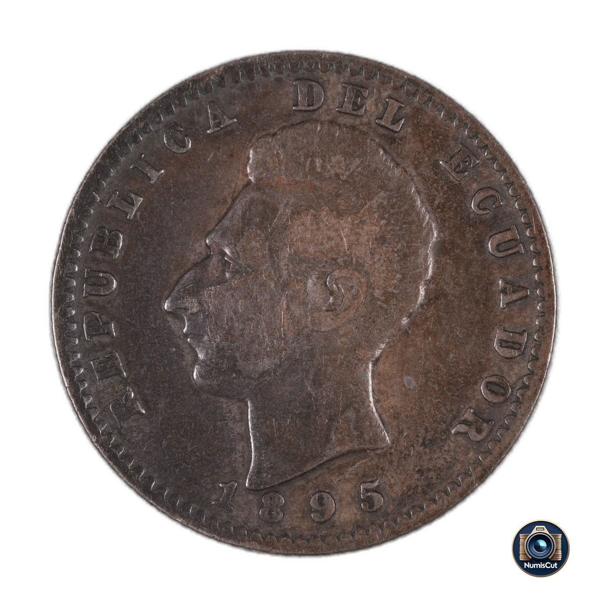 Ecuador - 2 Decimos - 1895 TF Philadelphia - Silver