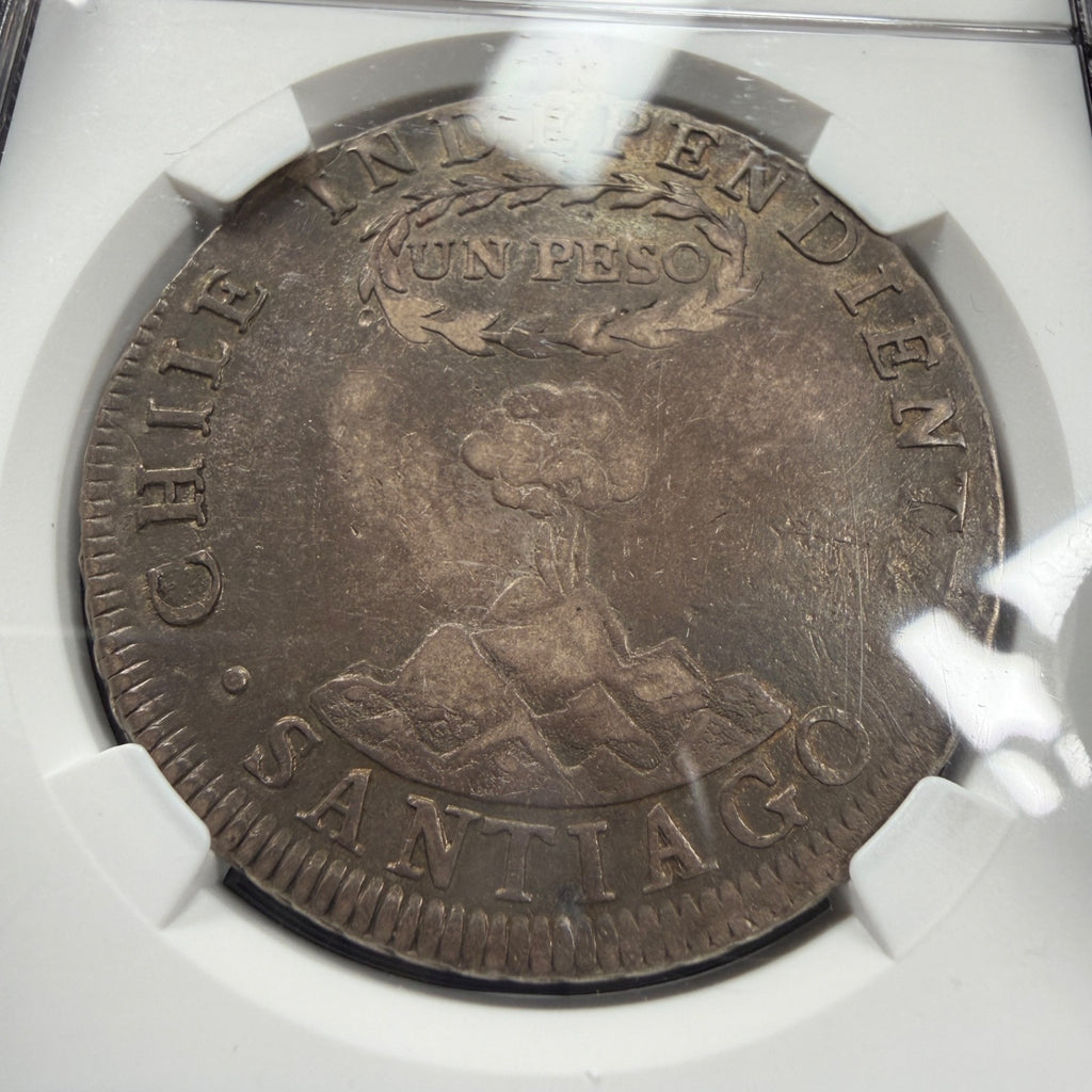 Chile - 1 Peso - 1822 FI (Santiago) - NGC XF 40 - 148,000 Minted!