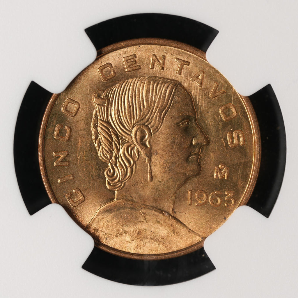Mexico - 5 Centavos - 1954 - NGC BU (317)