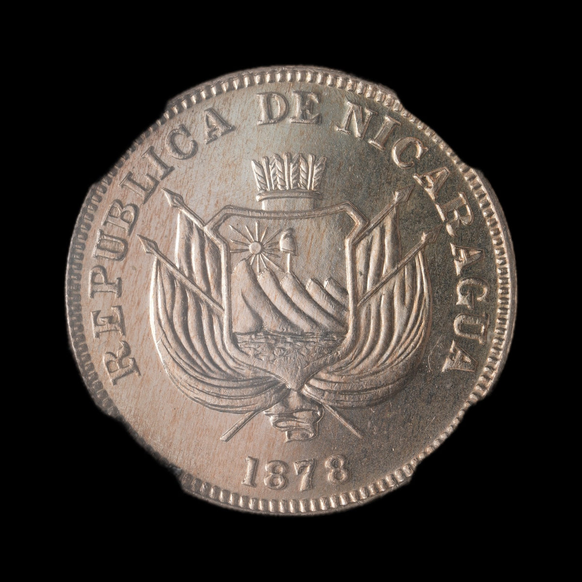 Nicaragua - 1 Centavo - 1878 - NGC PF 66 TOP POP!