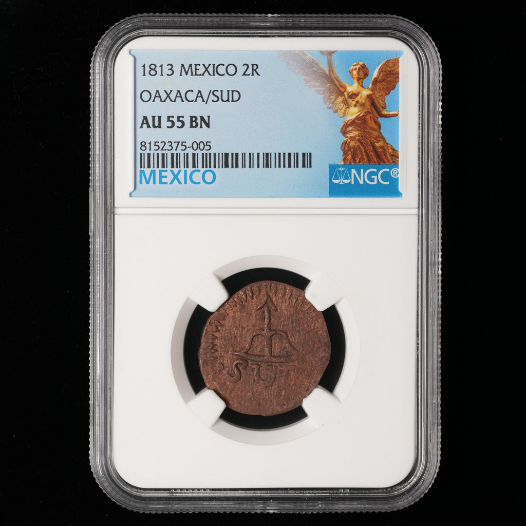 Mexico - 2 Reales - 1813 - NGC AU 55 BN (005)
