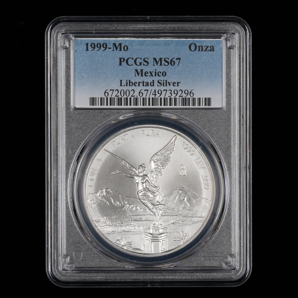 Mexican Silver Libertad - 1 Onza - 1999 - PCGS MS 67 (296) - KEY DATE