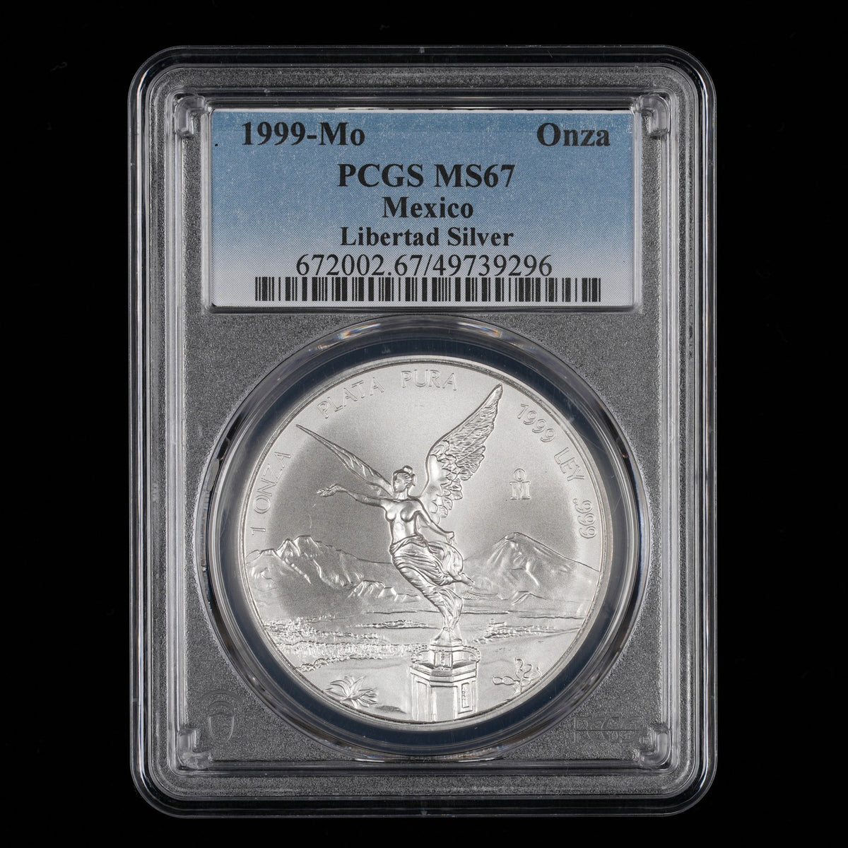 Mexican Silver Libertad - 1 Onza - 1999 - PCGS MS 67 (296) - KEY DATE