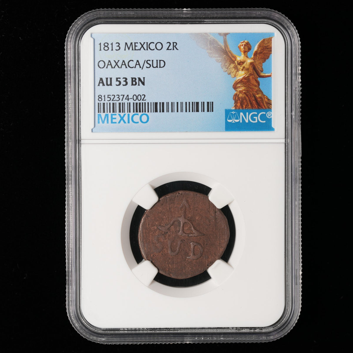 Mexico - 2 Reales - 1813 - NGC AU 53 BN (002)