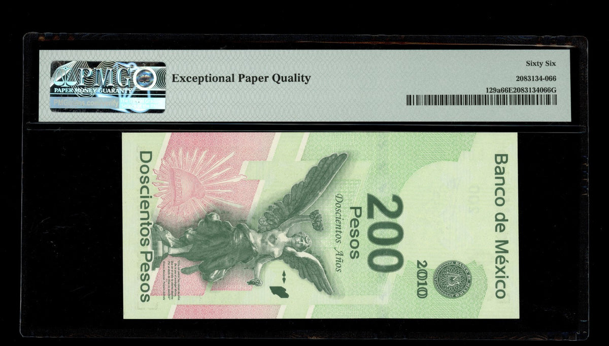 Mexico - 200 Pesos - 2008 Commemorative - Banco de Mexico - PMG 66 EPQ