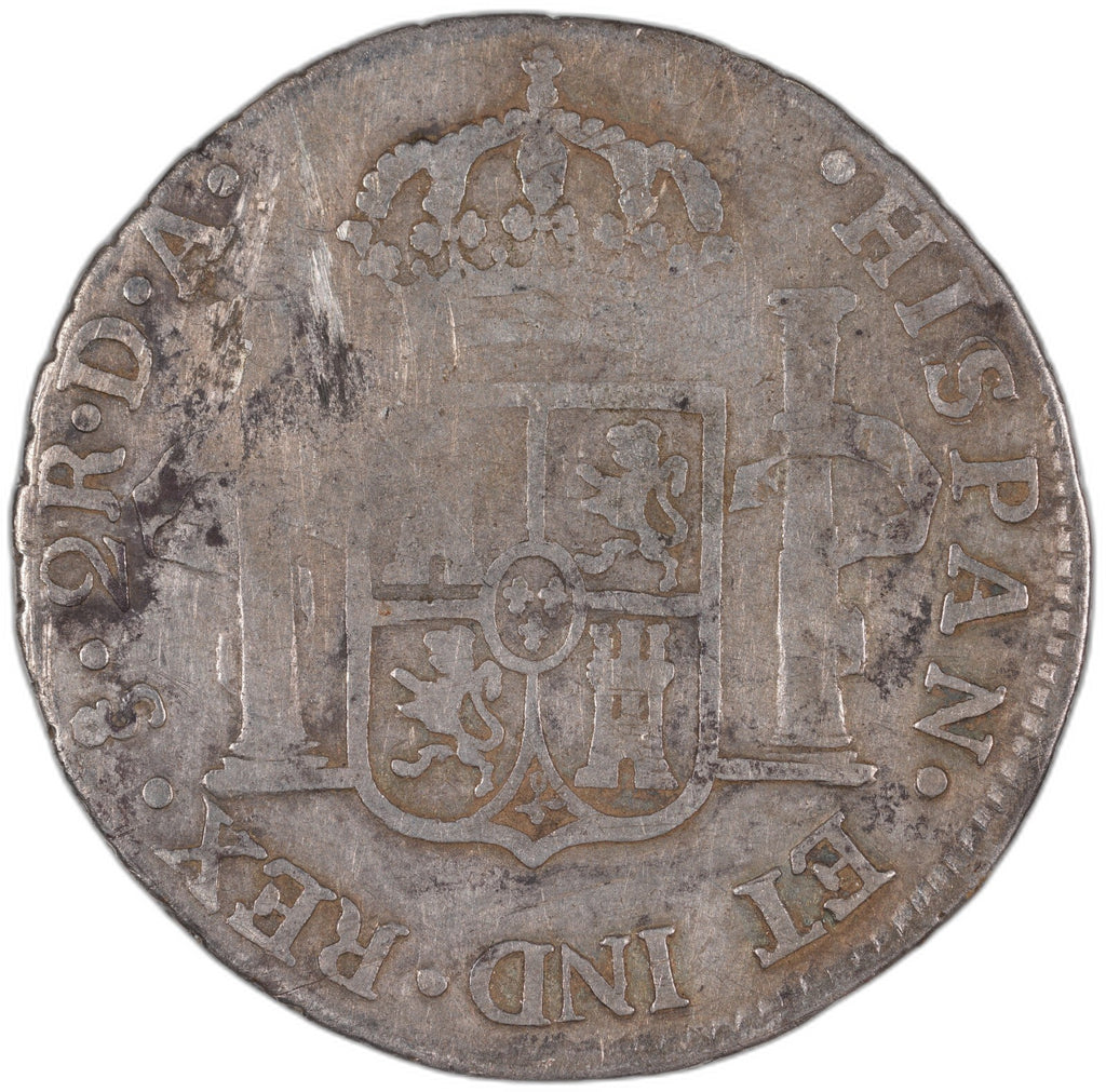 Chile - 2 Reales - 1775 (So DA) - Silver .903