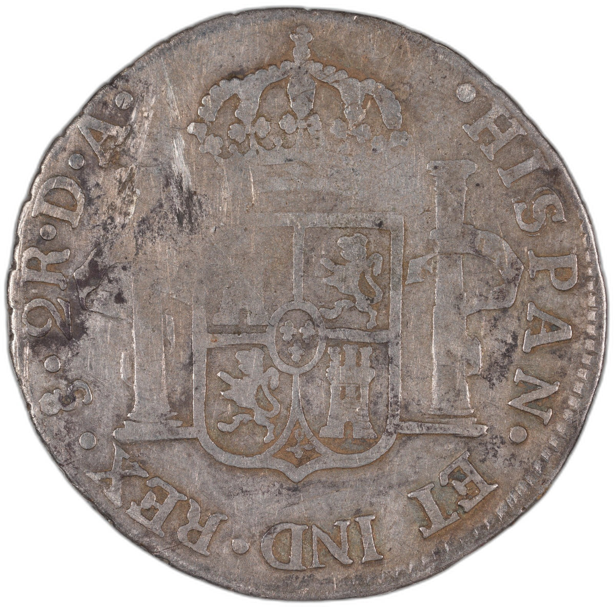 Chile - 2 Reales - 1775 (So DA) - Silver .903