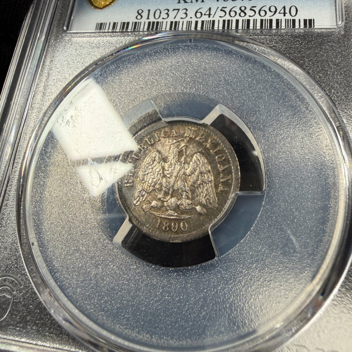 Mexico - 10 Centavos - 1890 Ca M - PCGS MS 64 - Chihuahua Mint - Top Pop 1/0