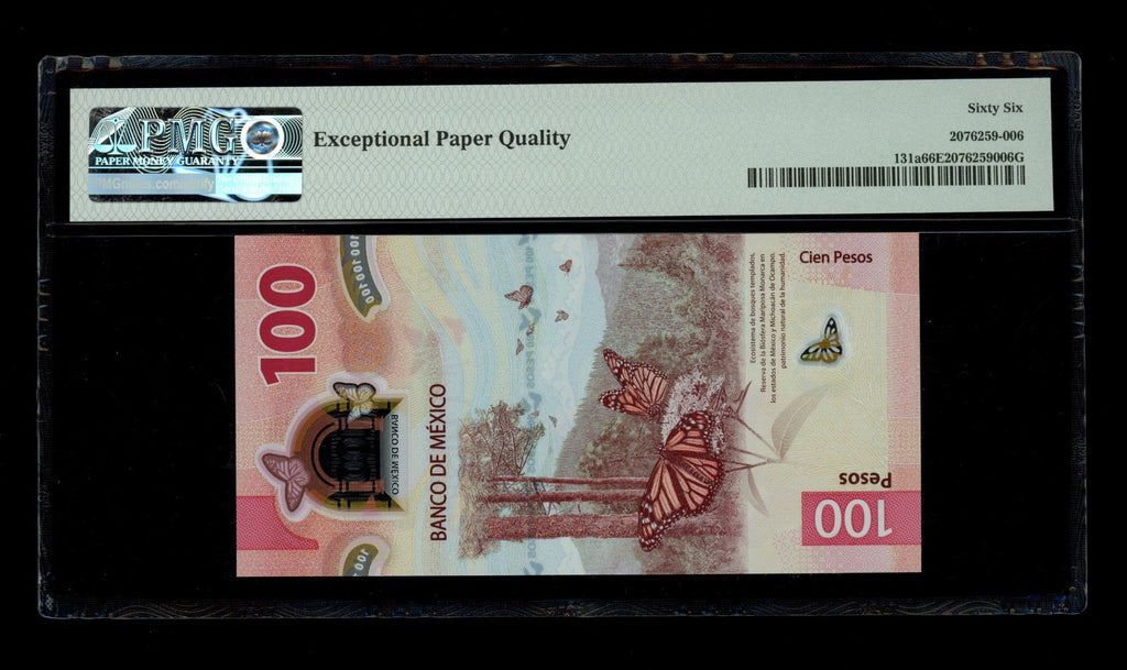 Mexico - 100 Pesos - 2020 - Banco de Mexico - PMG 66 EPQ Gem Uncirculated