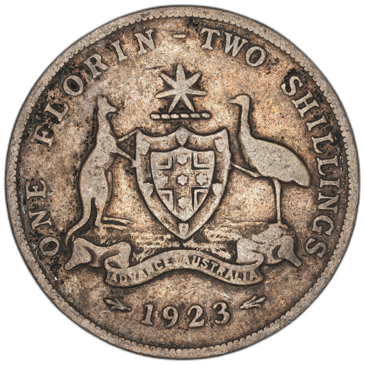 Australia - 1 Florin - 1923 - KM#27 - Silver .925 - 0.336 ASW