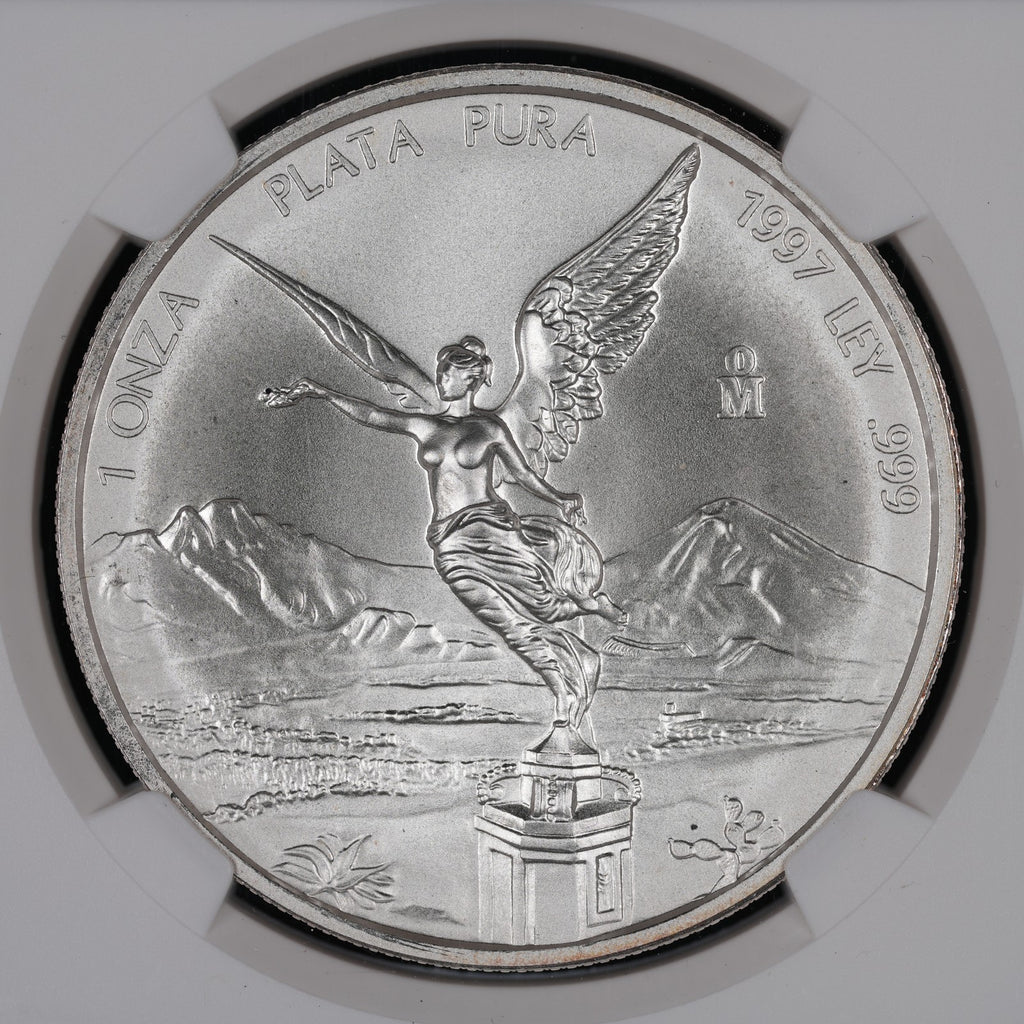 Mexican Silver Libertad - 1 Onza - 1997 - NGC MS 69 (011) - KEY DATE
