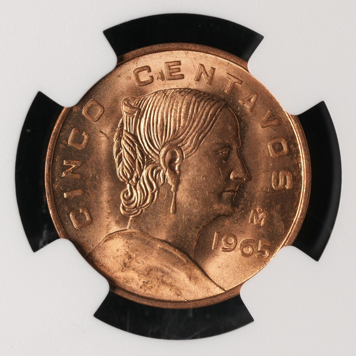 Mexico - 5 Centavos - 1965 - NGC BU (318)