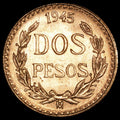 Mexico - 2 Pesos - 1945 Mo - Gold .900 - Item #004