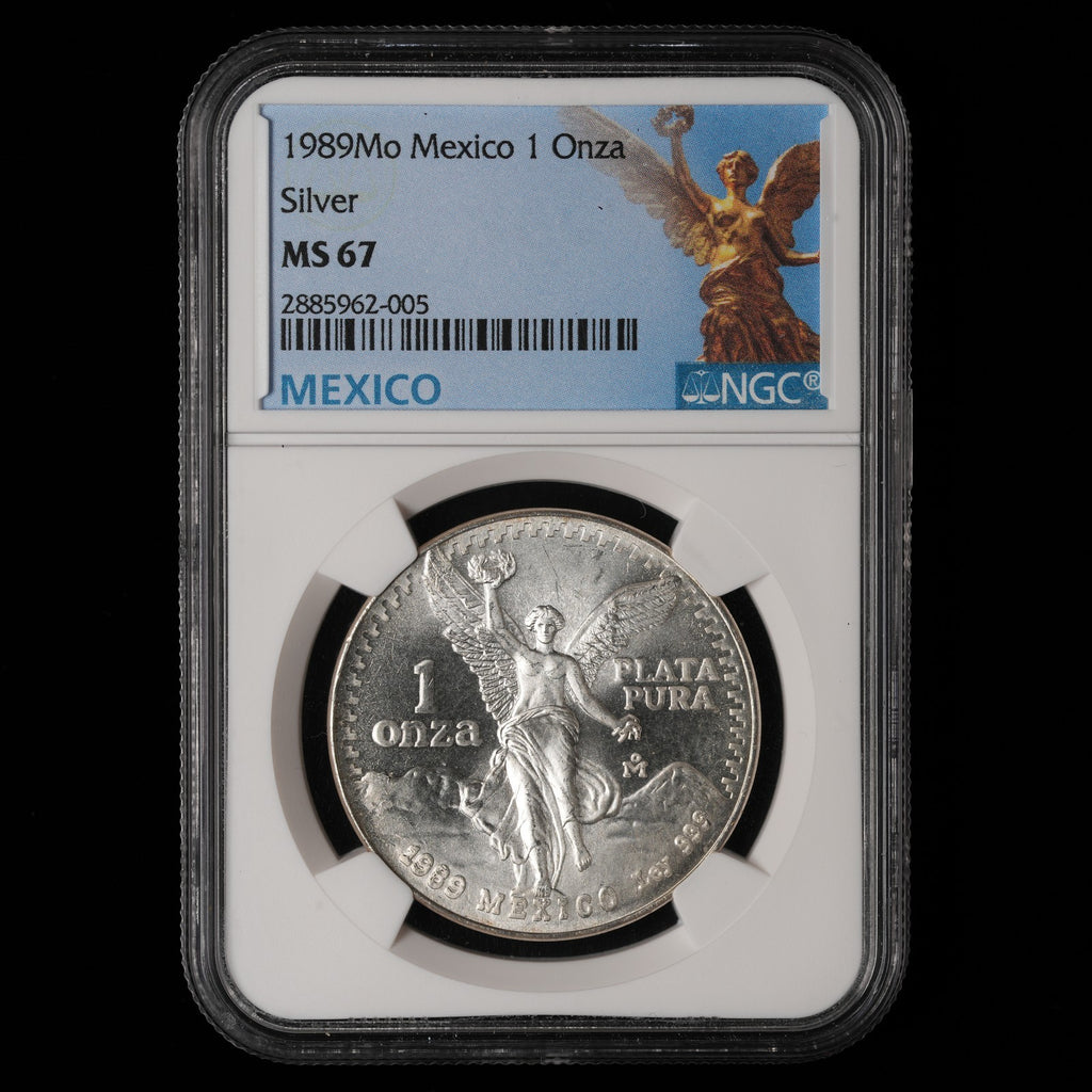 Mexico - 1 Onza - 1989 Mo - NGC MS 67 - Silver .999