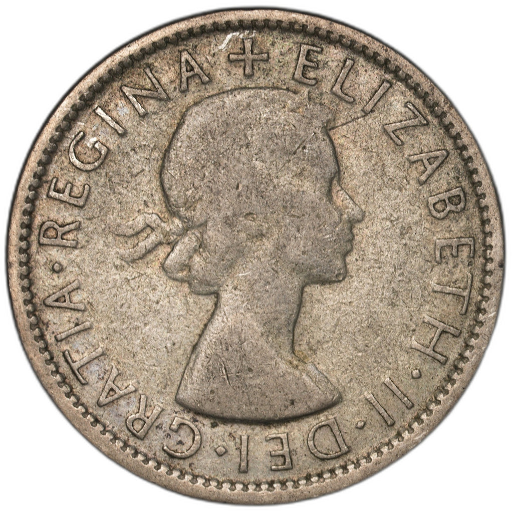 Australia - 1 Florin - 1954 - KM#54 - Silver .500 - 0.182 ASW