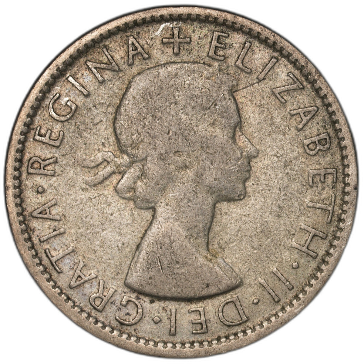 Australia - 1 Florin - 1954 - KM#54 - Silver .500 - 0.182 ASW
