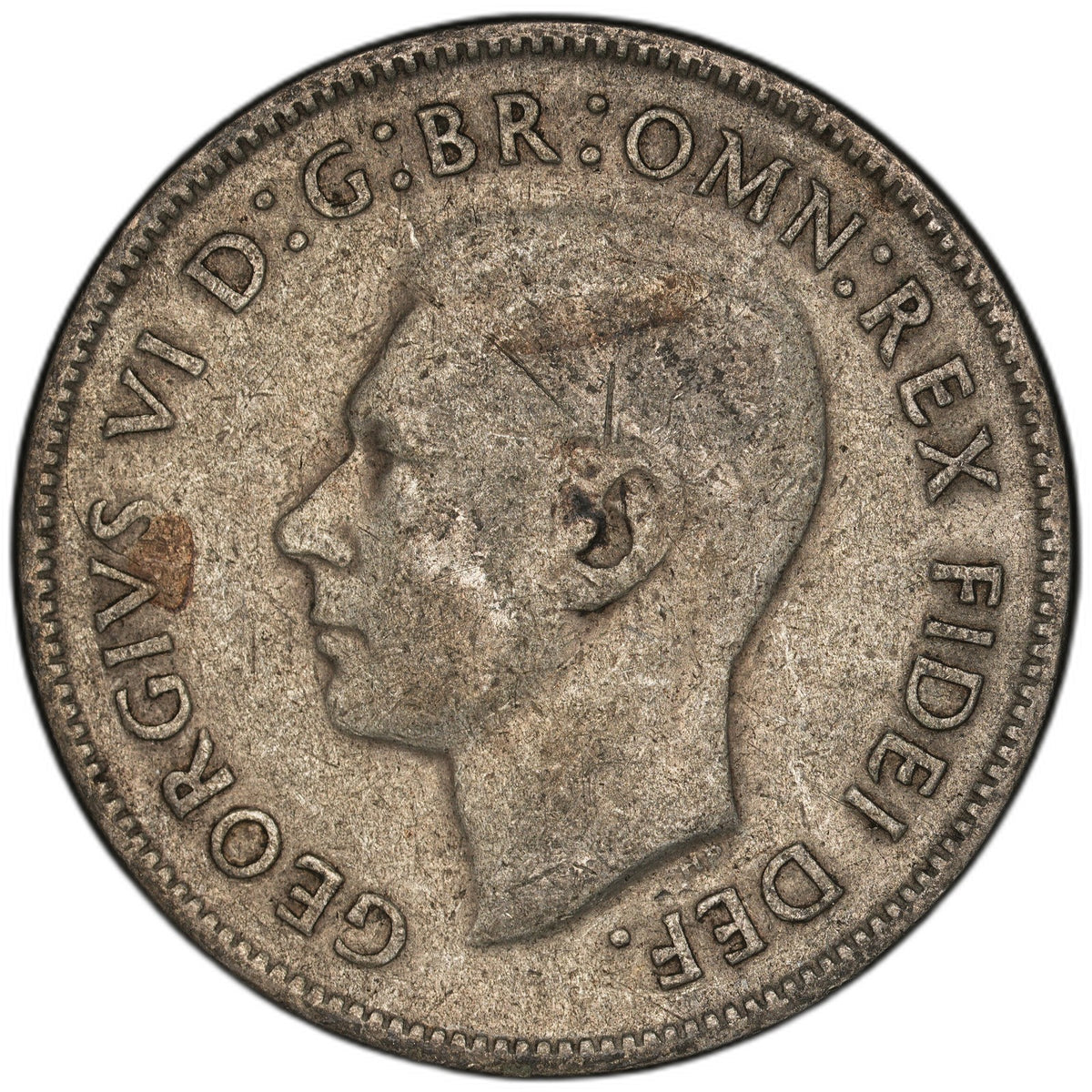 Australia - 1 Florin - 1951 - KM#48 - Silver .500 - 0.182 ASW