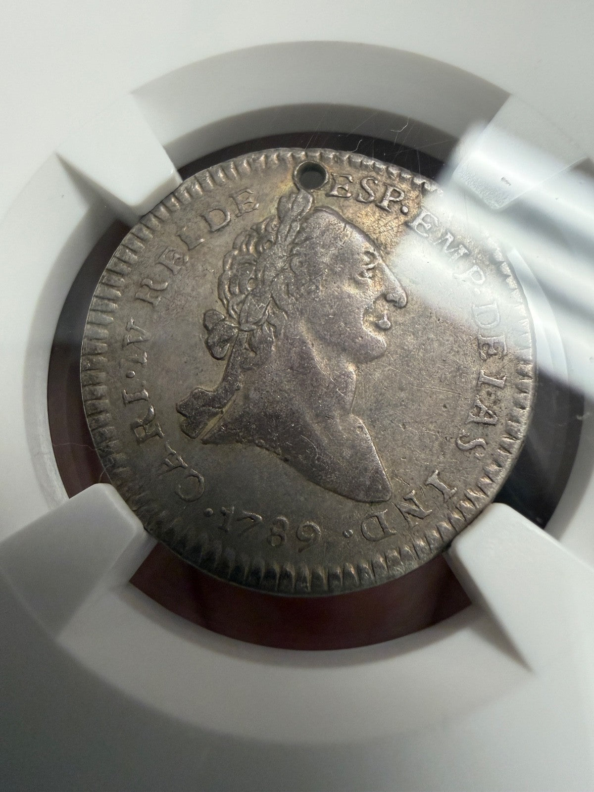 El Salvador - 1 Real "Module" - 1789 Carolus IV Proclamation Medal - RRRR