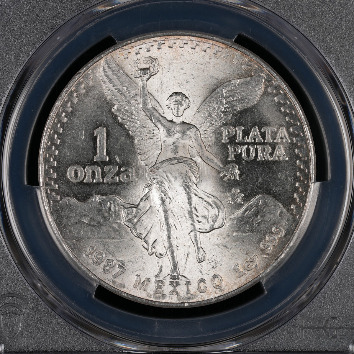Mexican Silver Libertad - 1 Onza - 1987 - PCGS MS 65 (808) - DDO