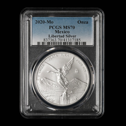 2020 Mo 1 Oz Mexican Silver Libertad PCGS MS 70 (185)
