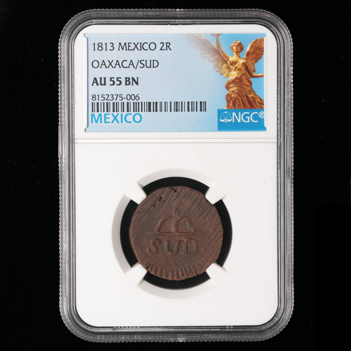 Mexico - 2 Reales - 1813 - NGC AU 55 BN (006)