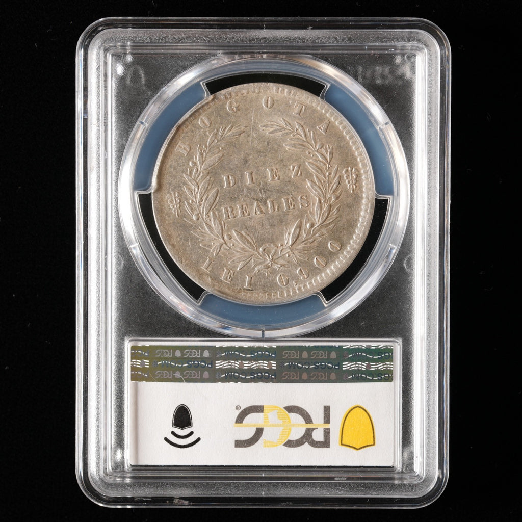 Colombia - 10 Reales - 1851 - PCGS AU 55